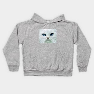 White Miss Kitty Kids Hoodie